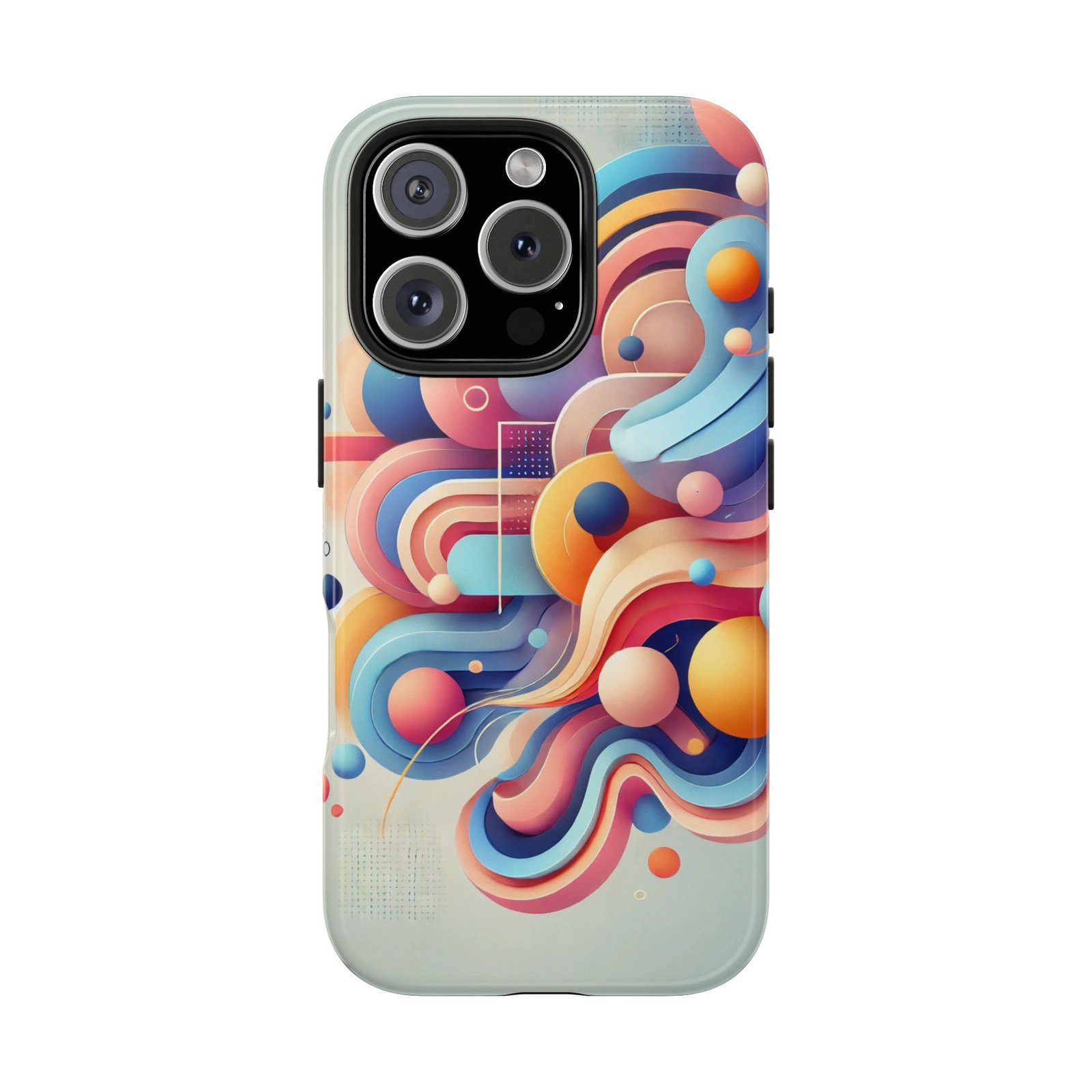 Vibrant Flow Tough Phone Case - Image 34