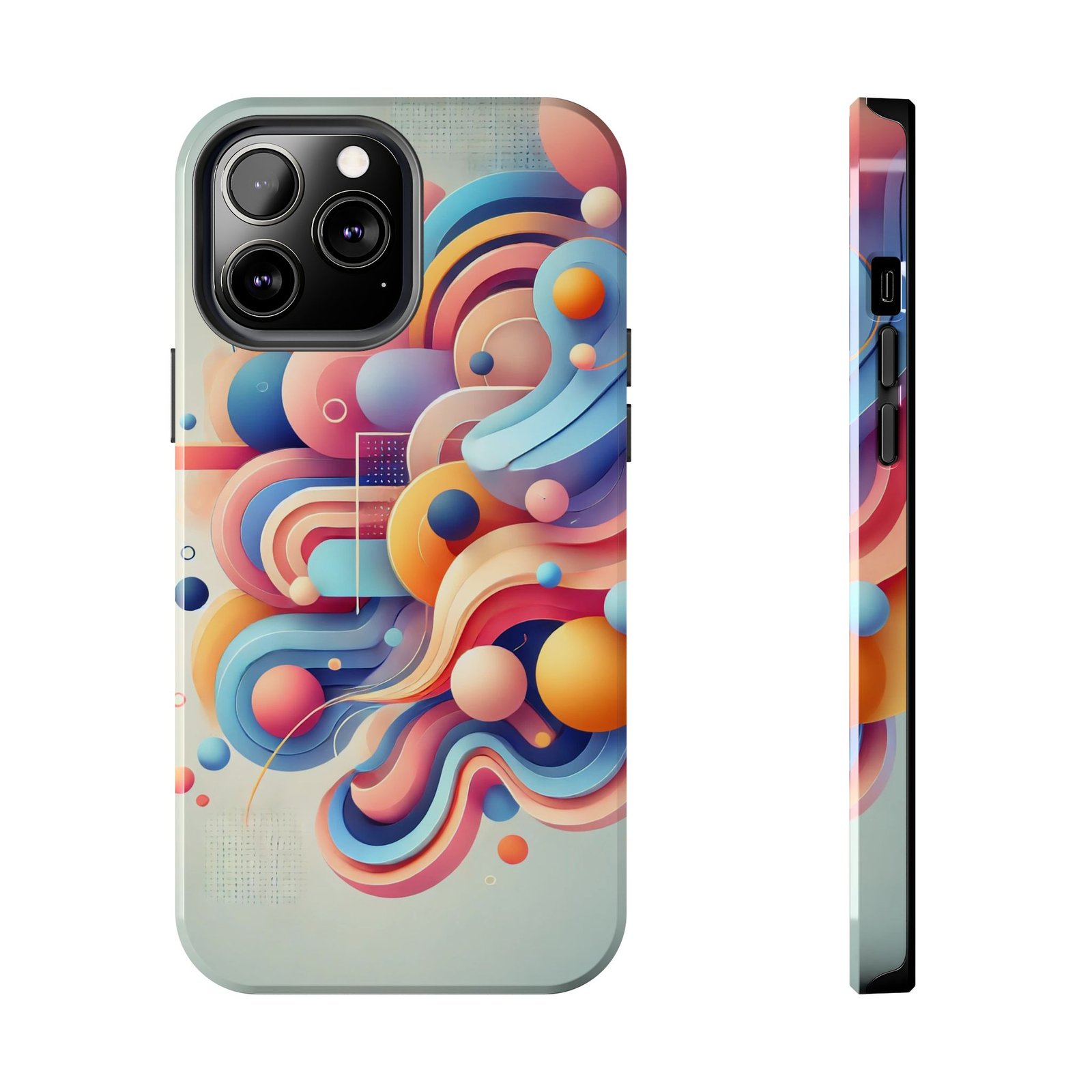 Vibrant Flow Tough Phone Case - Image 24