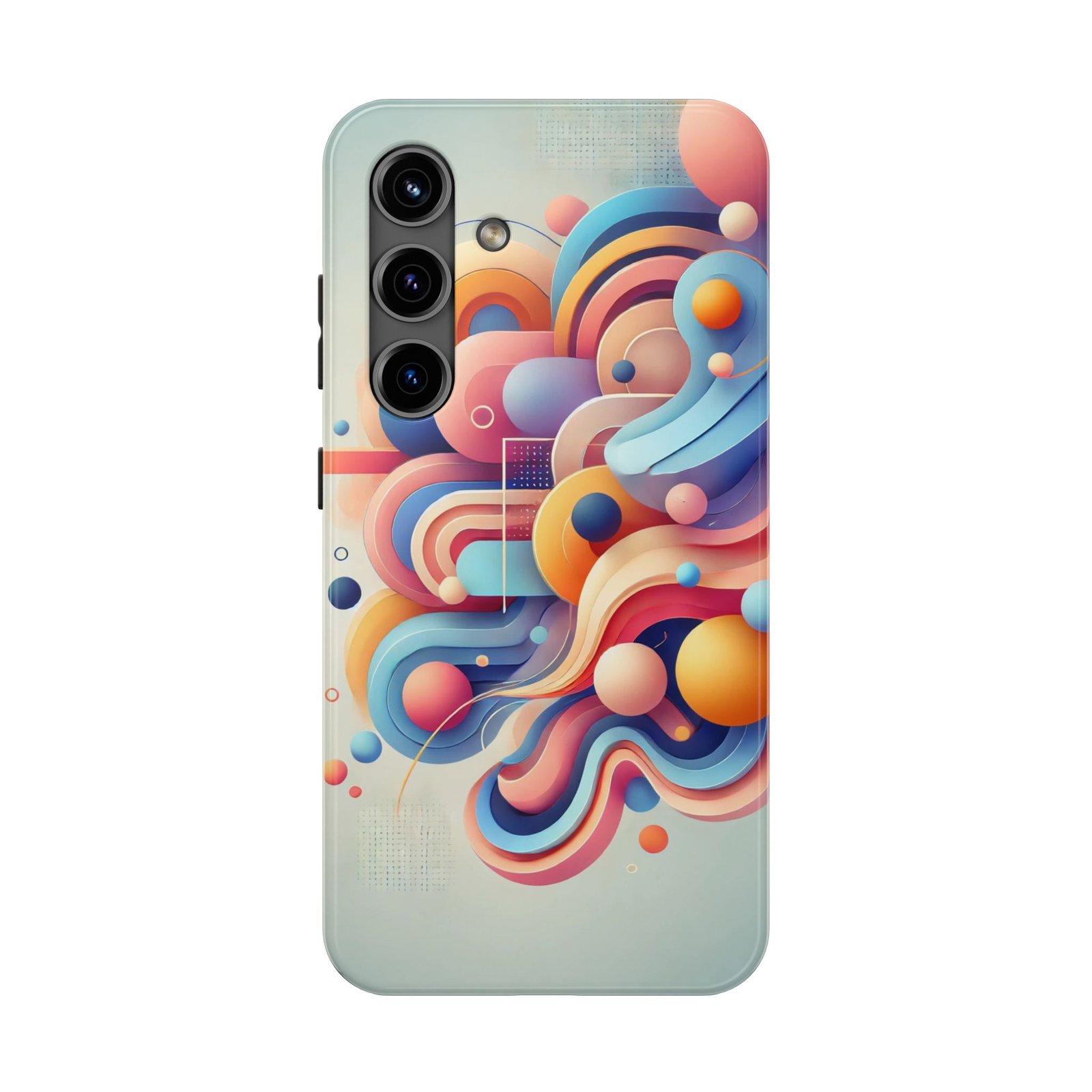Vibrant Flow Tough Phone Case - Image 6