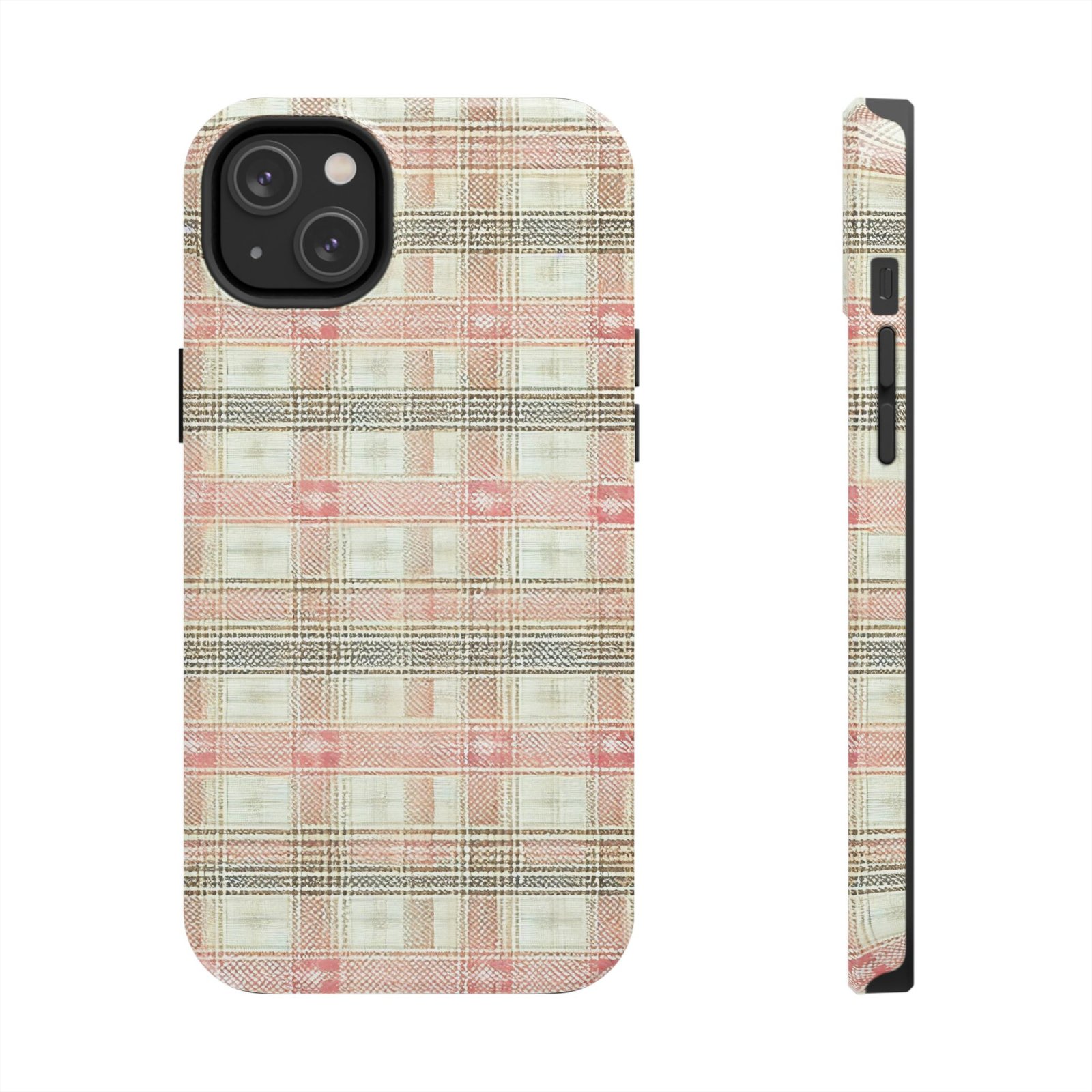 Blush Harbour Plaid Tough Phone Case - Image 27