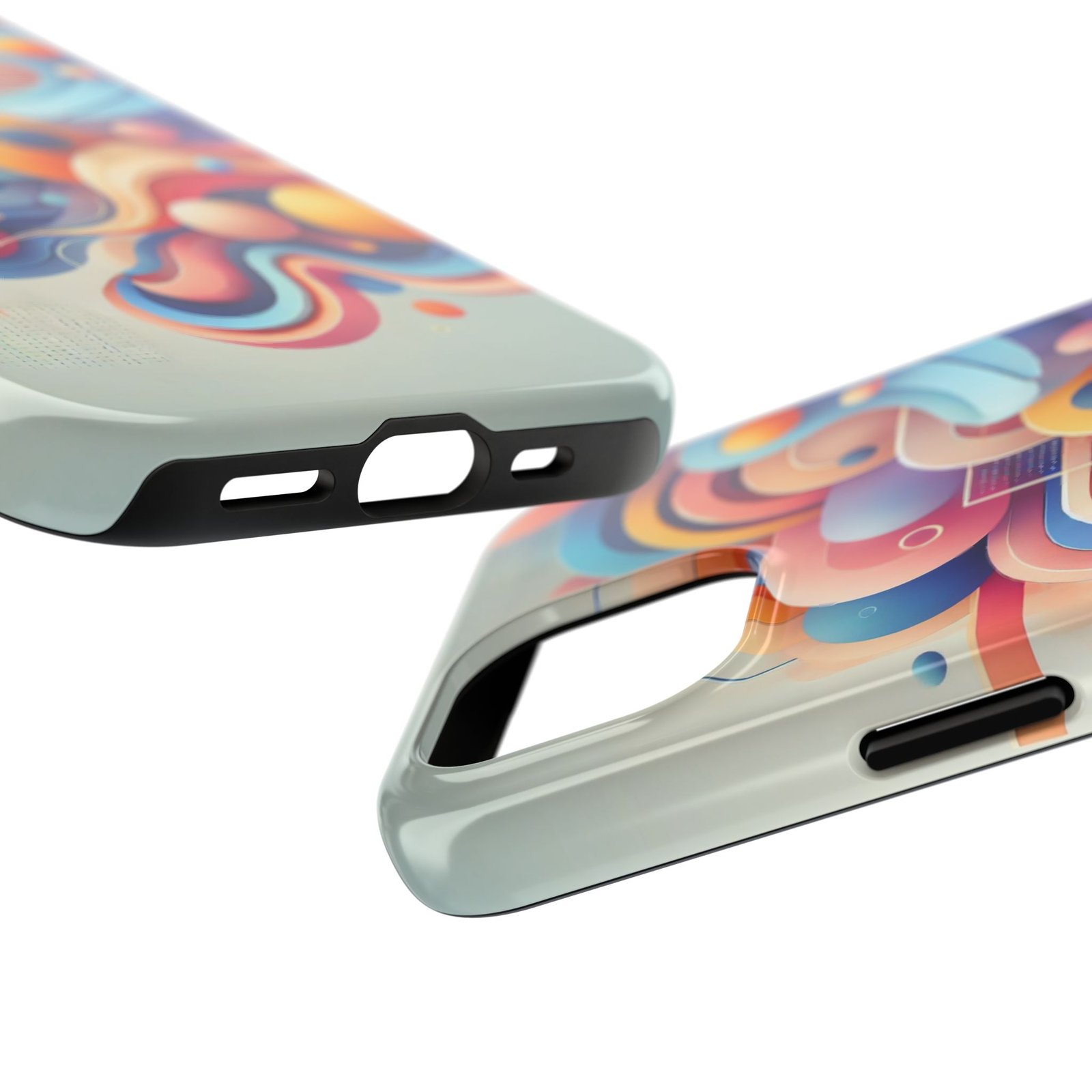 Vibrant Flow Tough Phone Case - Image 3