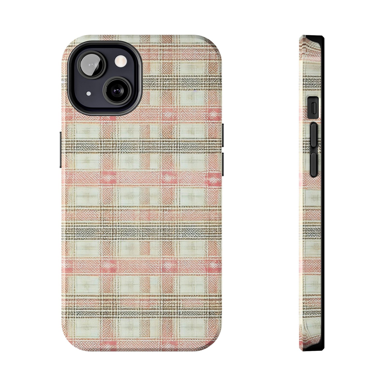 Blush Harbour Plaid Tough Phone Case - Image 8