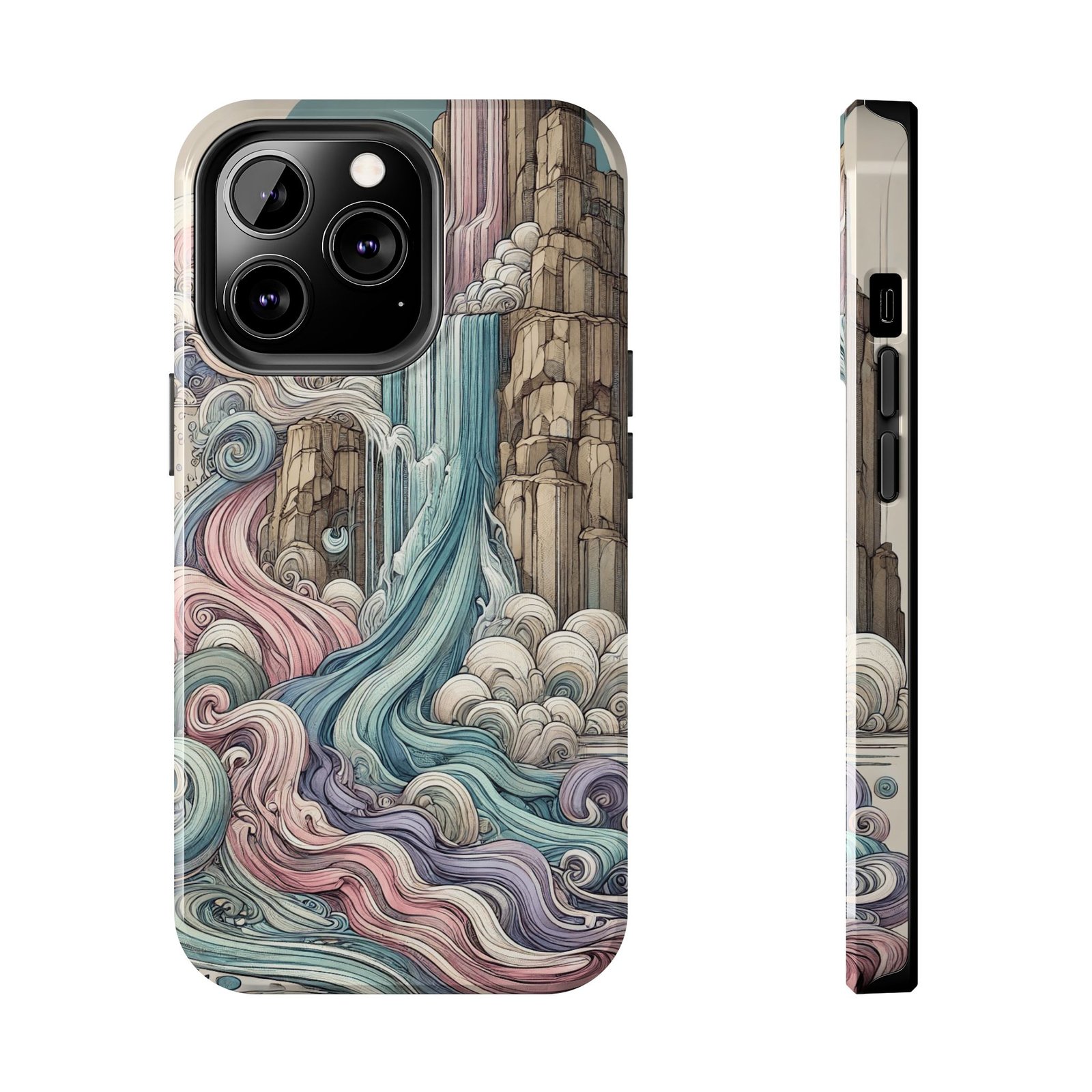 Waterfall Rush Tough Phone Case - Image 23