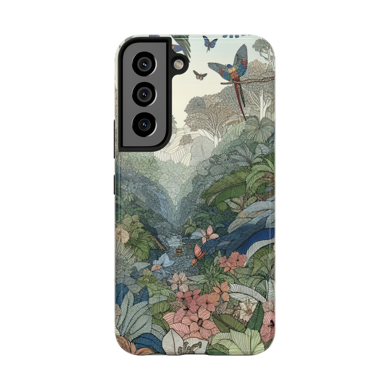 Floral Rainforest Tough Phone Case - Image 32