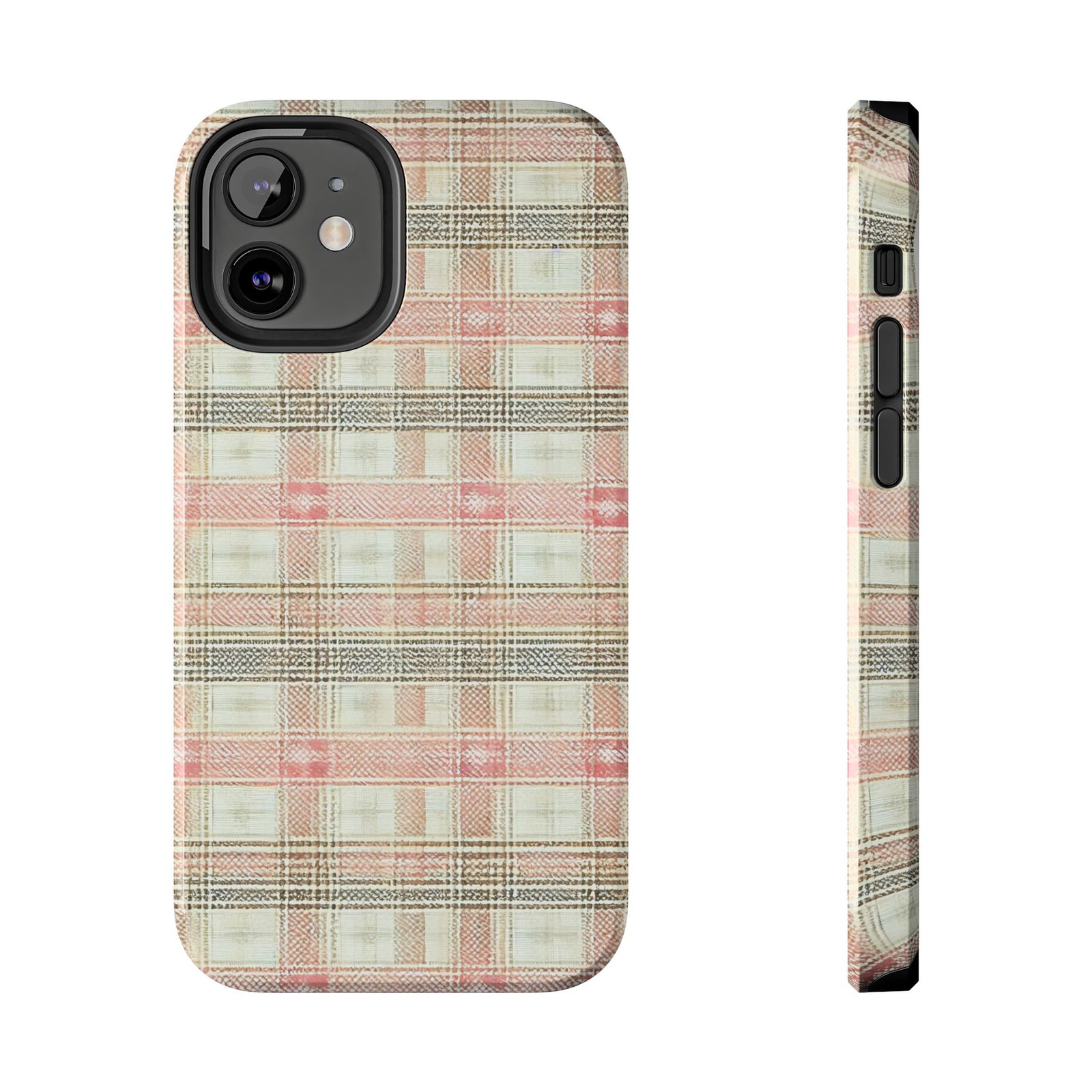 Blush Harbour Plaid Tough Phone Case - Image 19