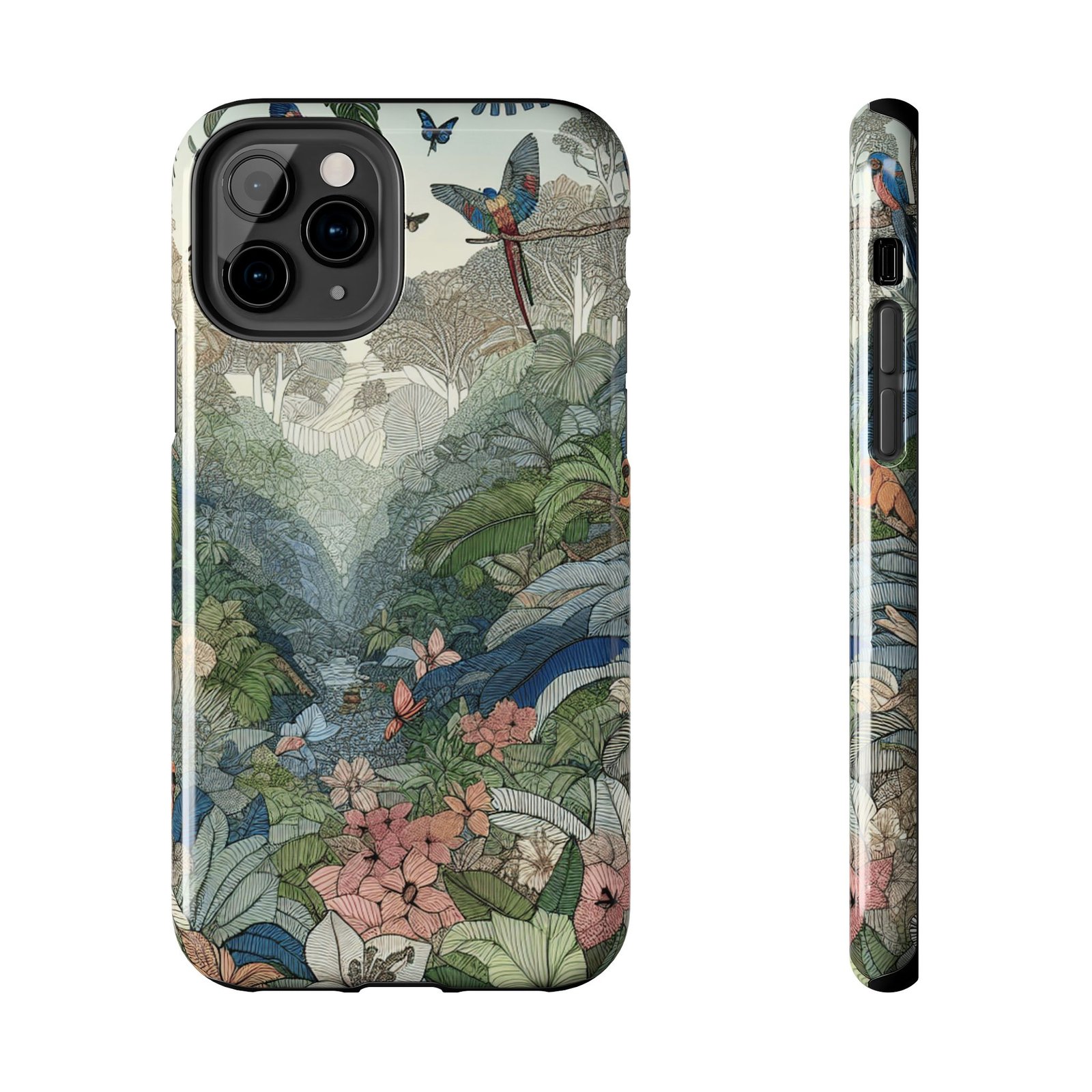 Floral Rainforest Tough Phone Case - Image 16
