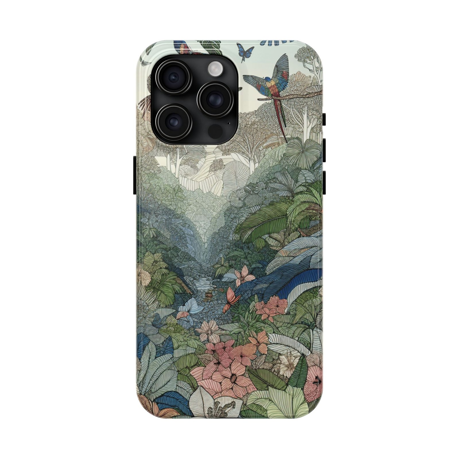 Floral Rainforest Tough Phone Case - Image 30