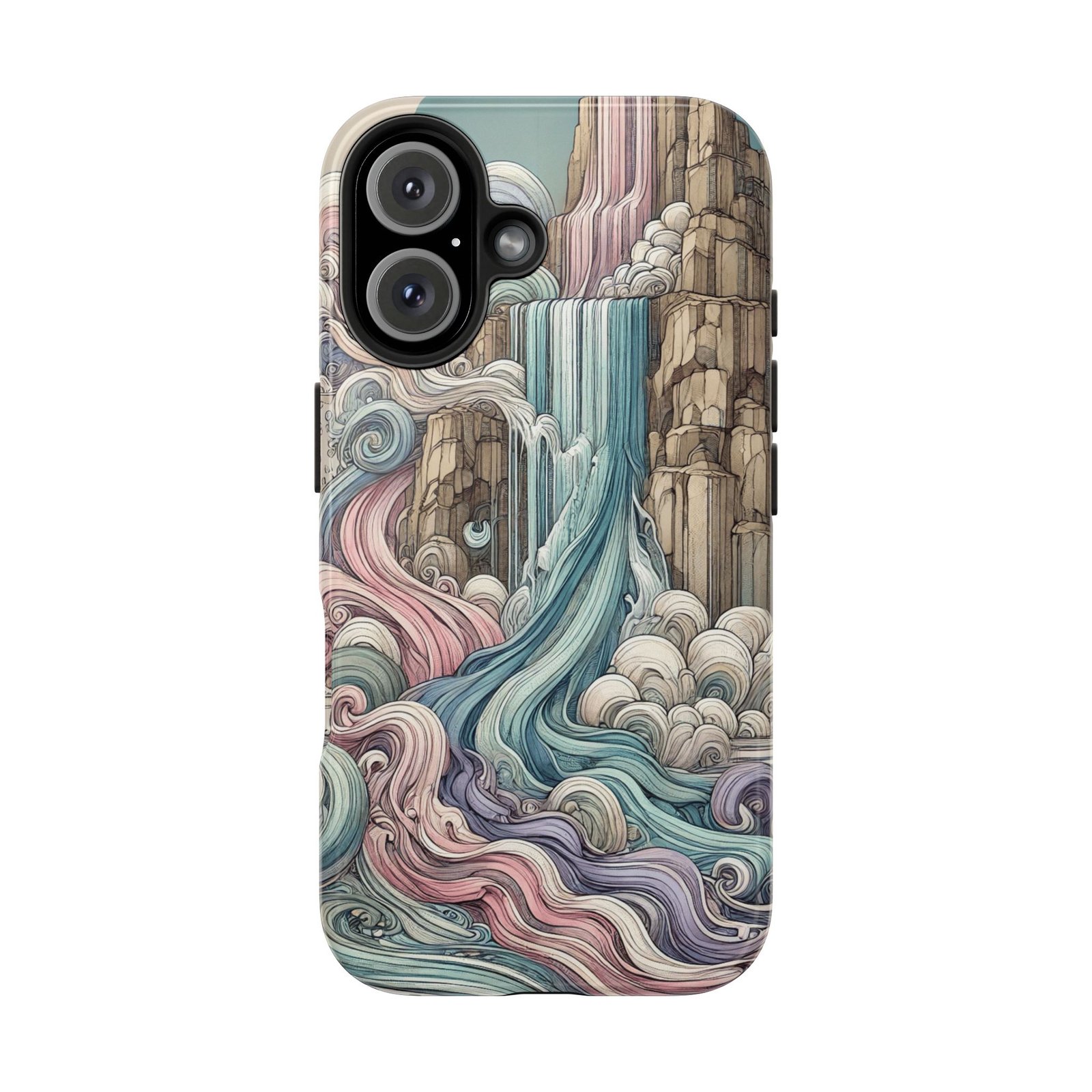 Waterfall Rush Tough Phone Case - Image 35