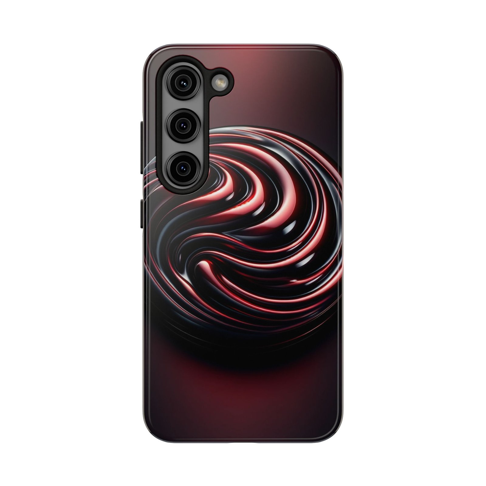 Dark Cherry Cascade Tough Phone Case - Image 31