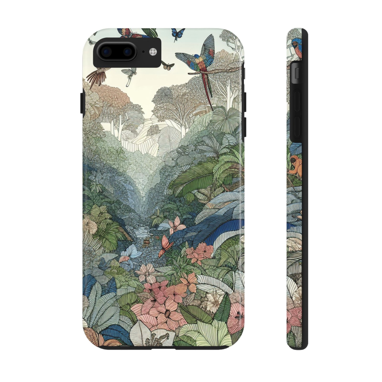 Floral Rainforest Tough Phone Case - Image 11
