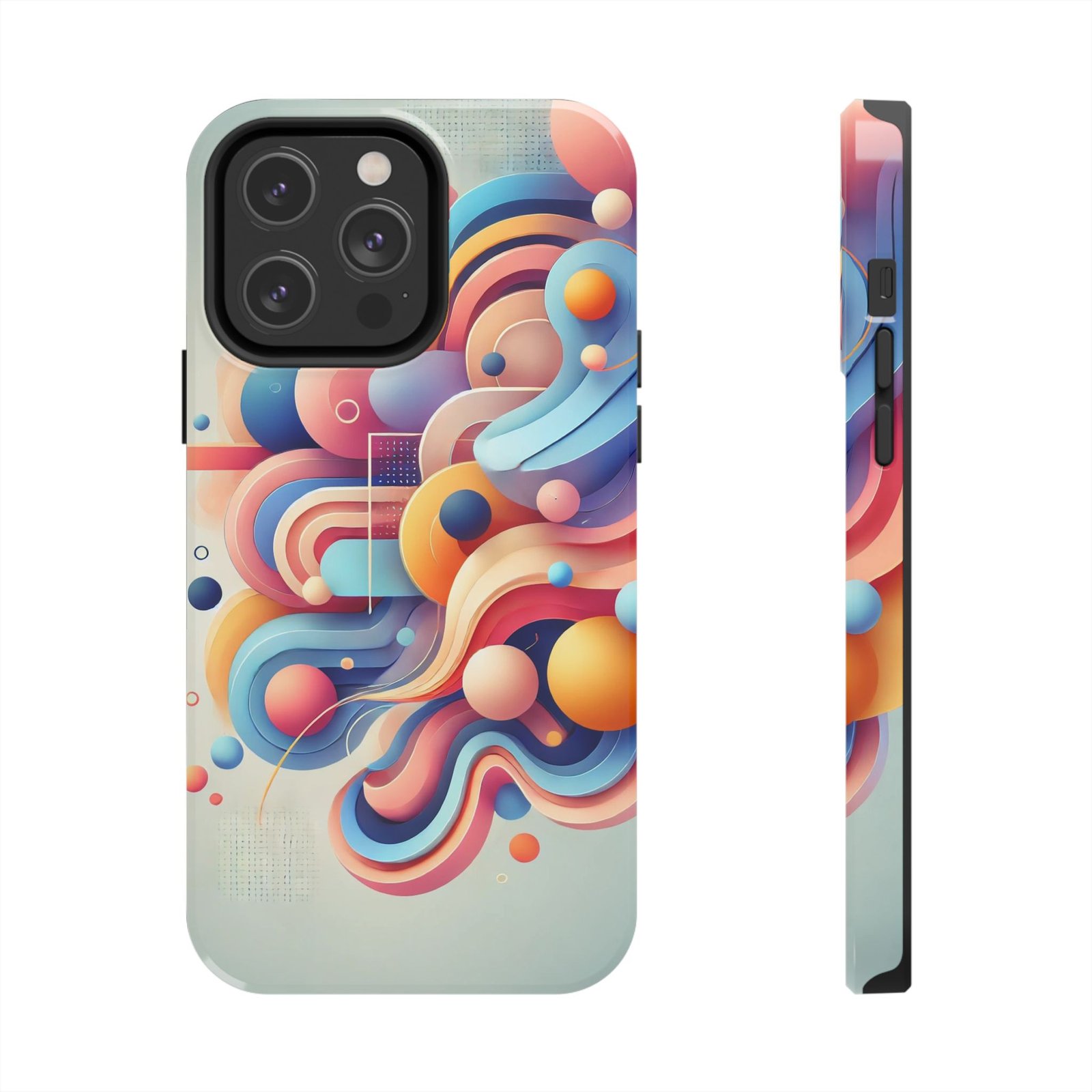 Vibrant Flow Tough Phone Case - Image 26