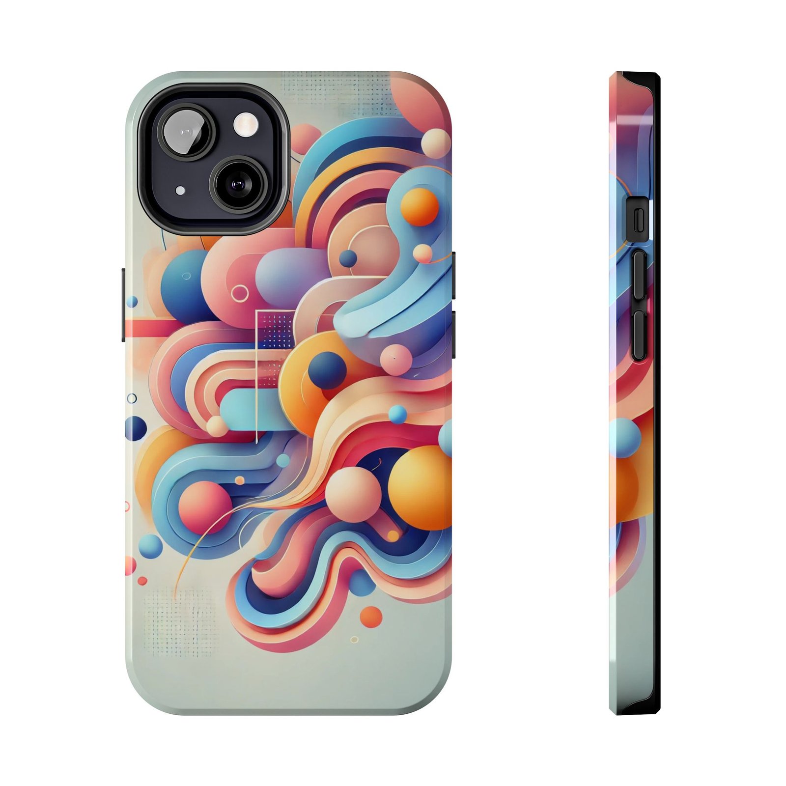 Vibrant Flow Tough Phone Case - Image 8