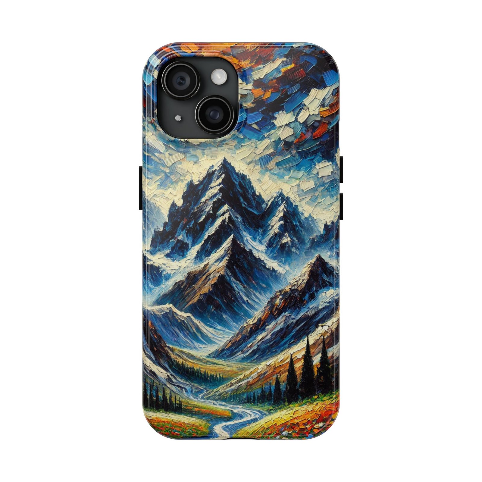 Sunspill Over Ice and Bloom Tough Phone Case