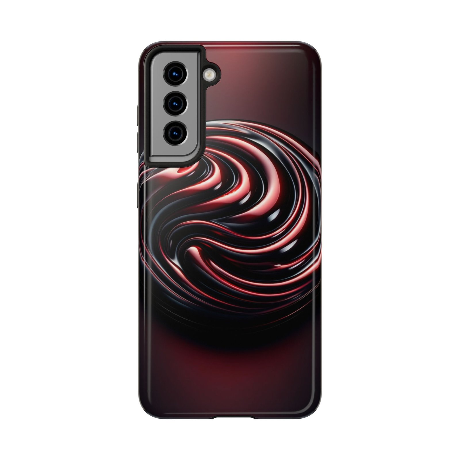 Dark Cherry Cascade Tough Phone Case - Image 33