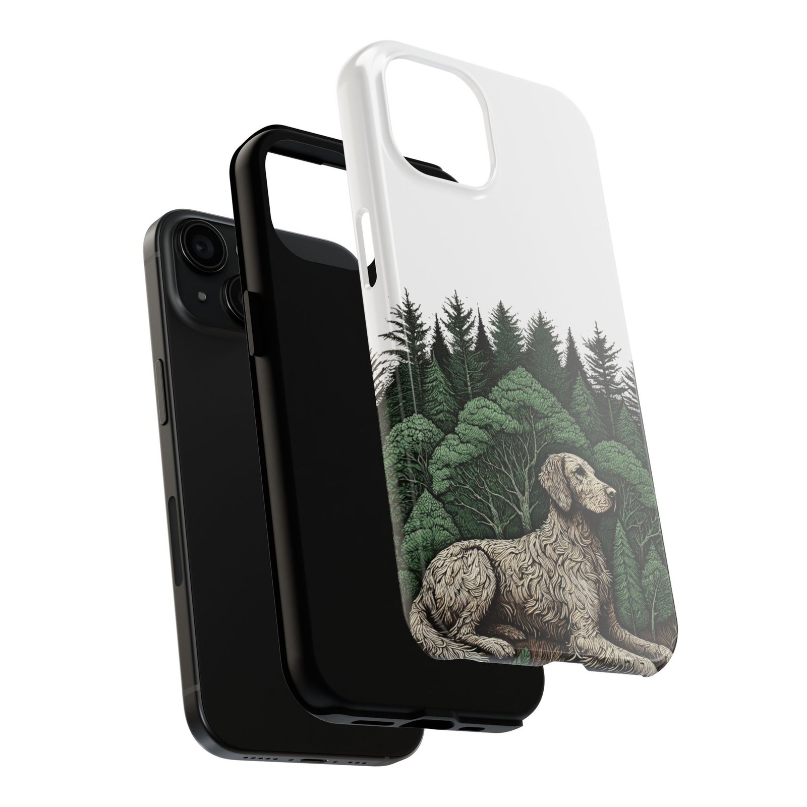 Old Pal in the Forest Tough Phone Case - Image 4