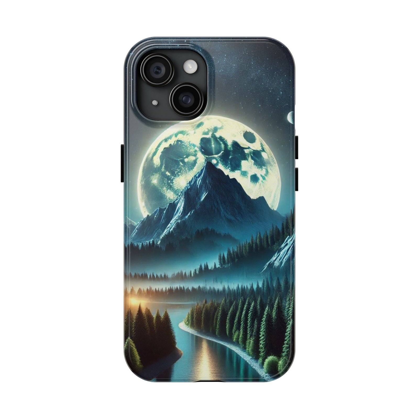 Mountain Under a Moon Tough Phone Case