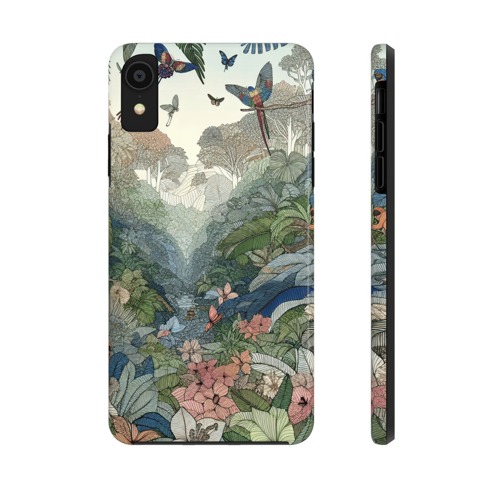 Floral Rainforest Tough Phone Case - Image 13