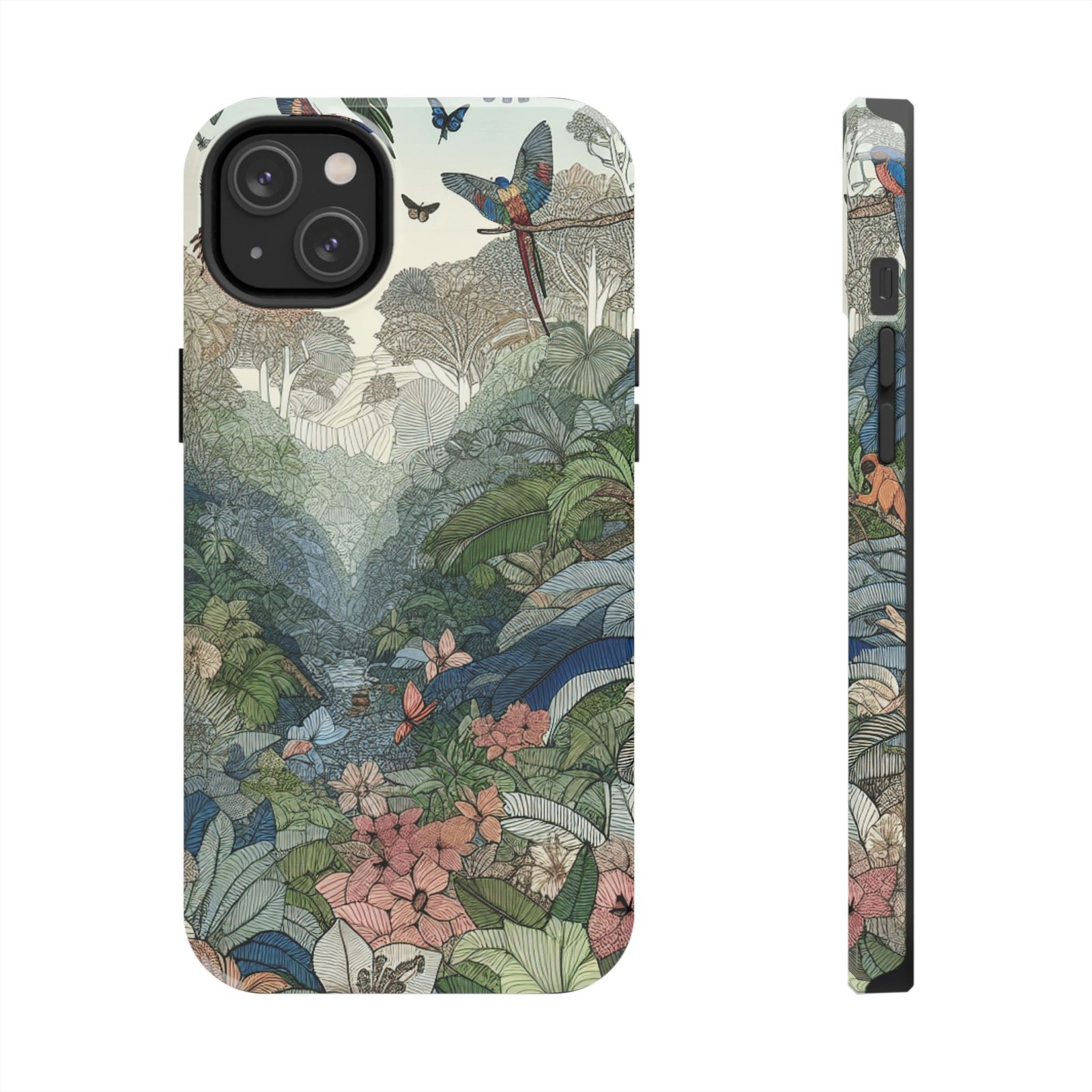 Floral Rainforest Tough Phone Case - Image 27