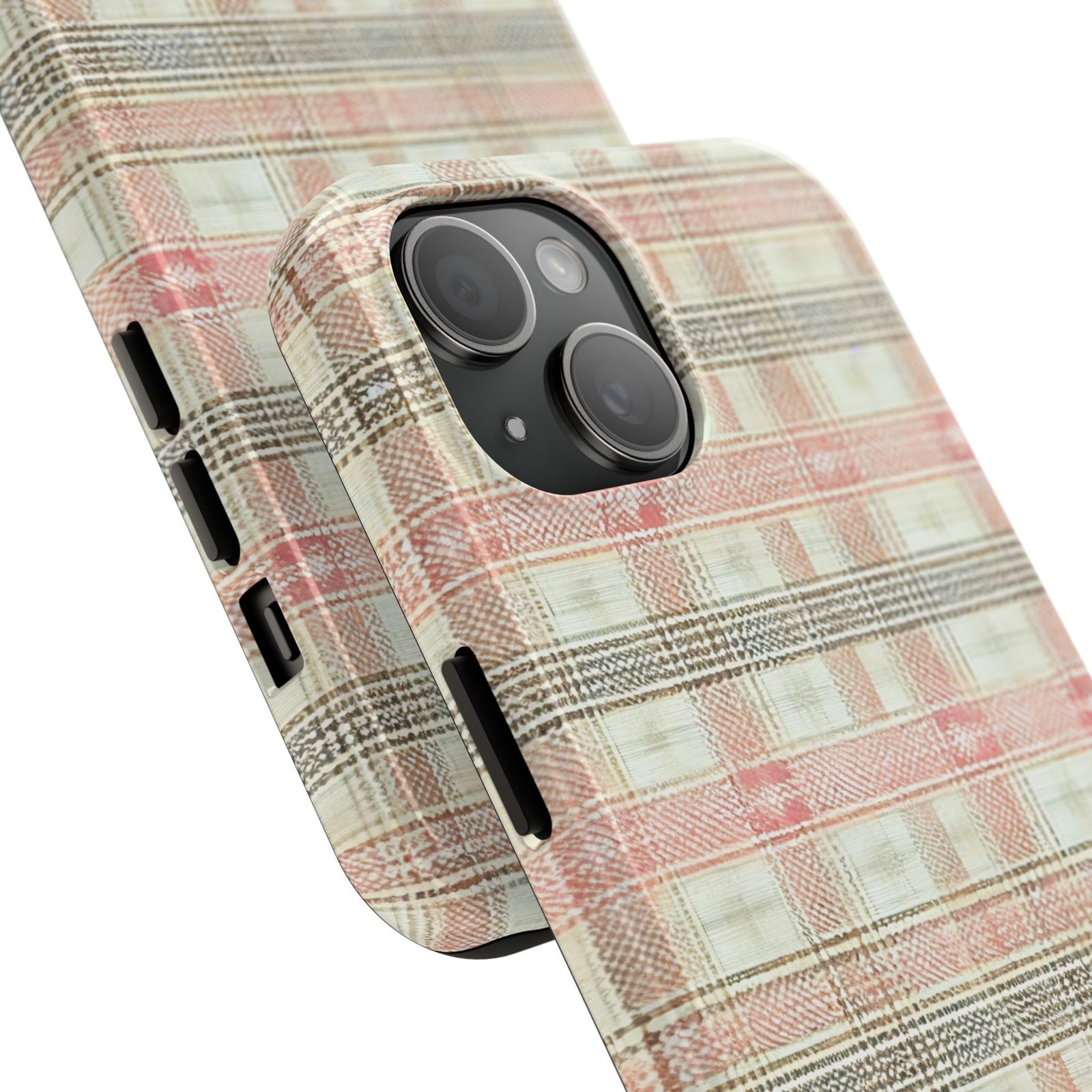 Blush Harbour Plaid Tough Phone Case - Image 2