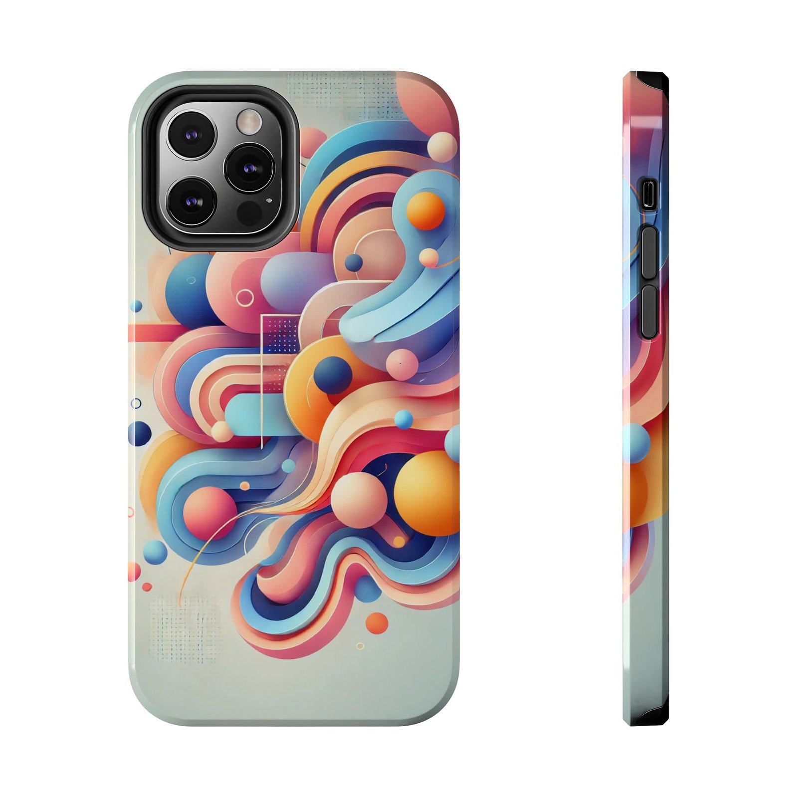 Vibrant Flow Tough Phone Case - Image 20