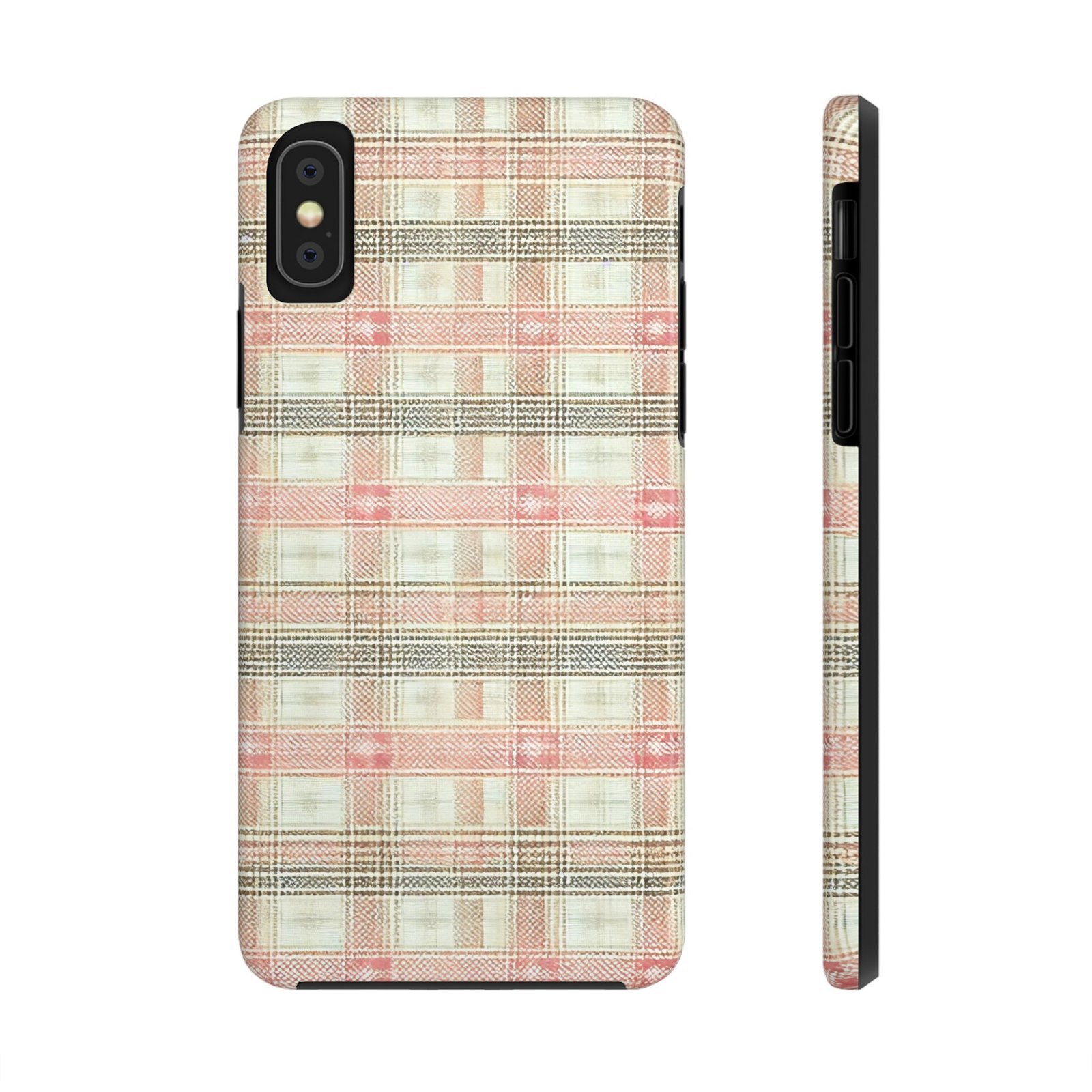 Blush Harbour Plaid Tough Phone Case - Image 12
