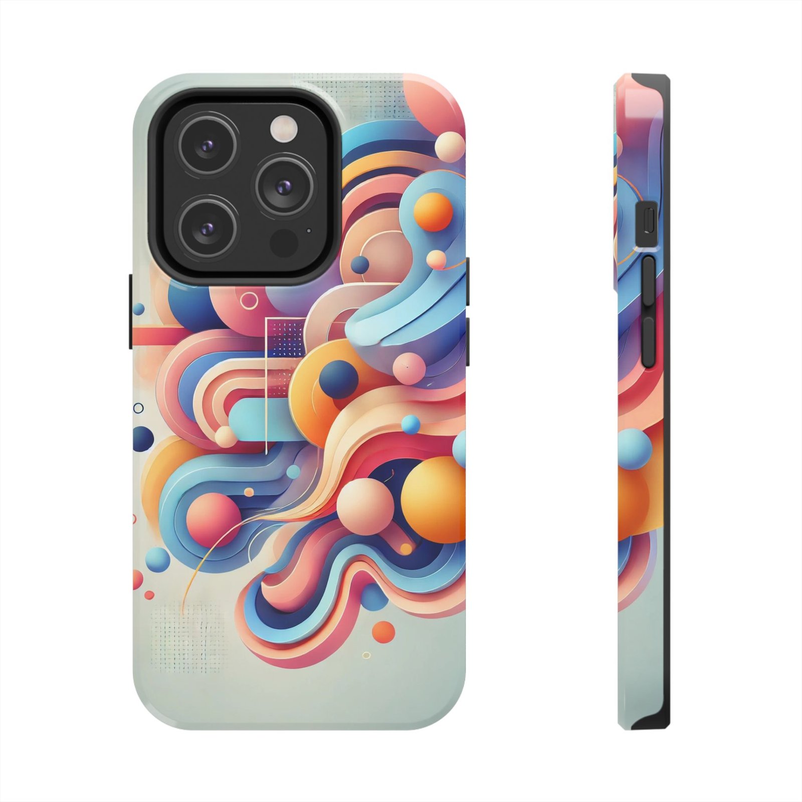 Vibrant Flow Tough Phone Case - Image 25