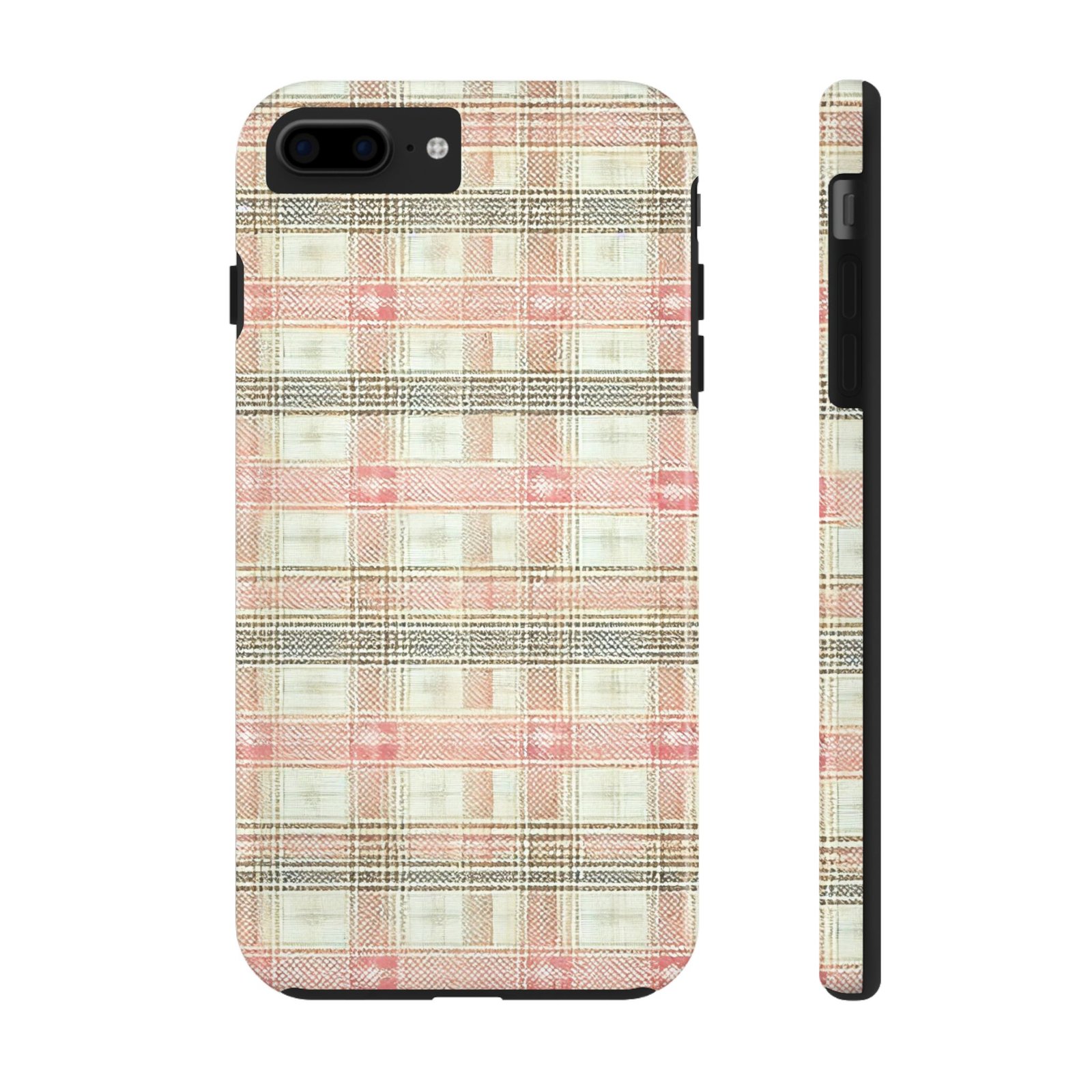 Blush Harbour Plaid Tough Phone Case - Image 11