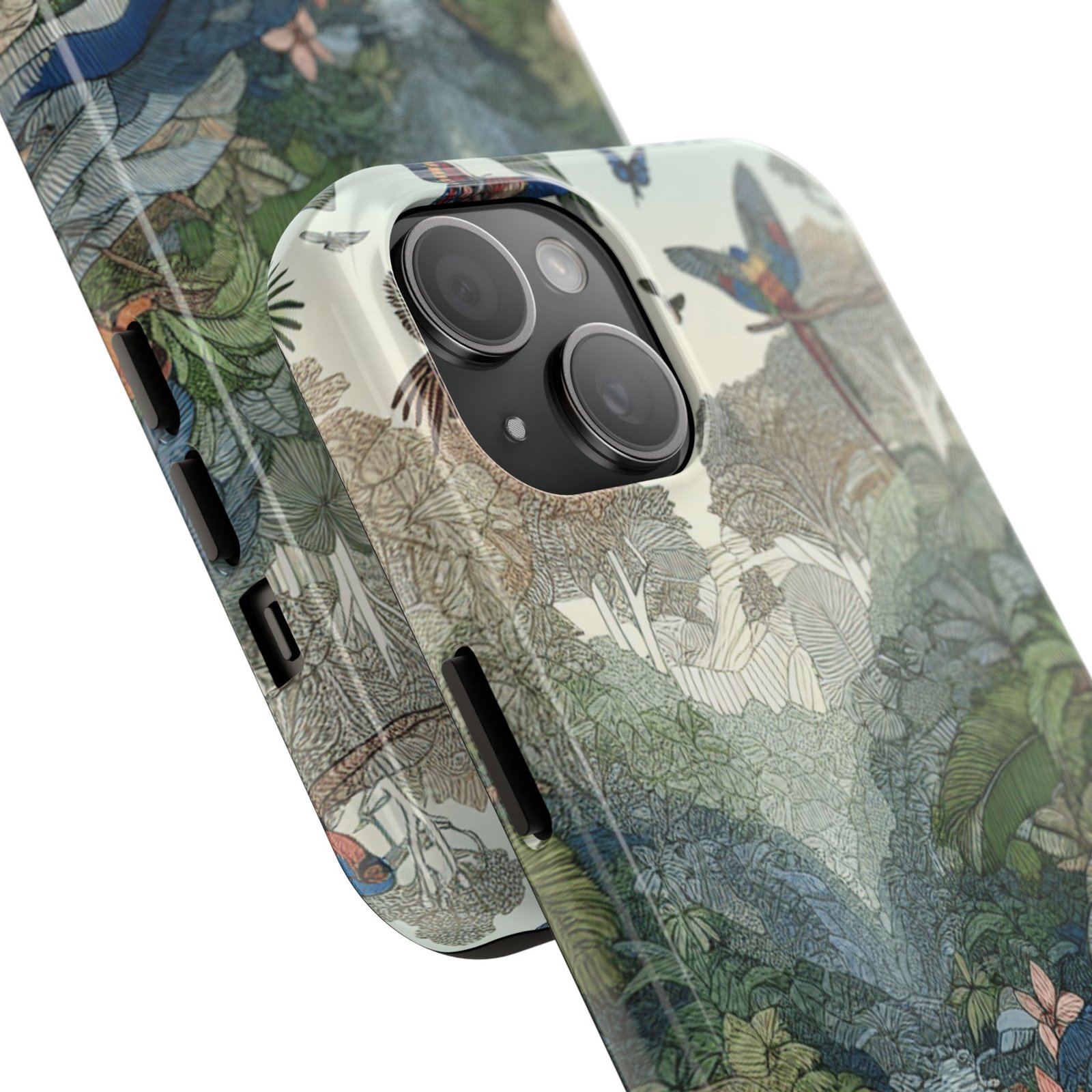 Floral Rainforest Tough Phone Case - Image 2
