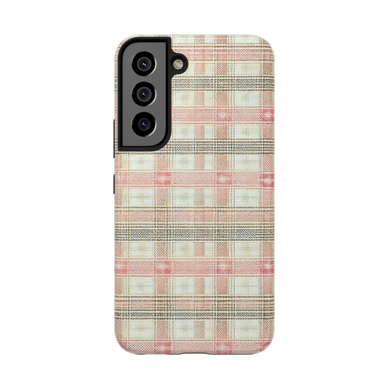 Blush Harbour Plaid Tough Phone Case - Image 32