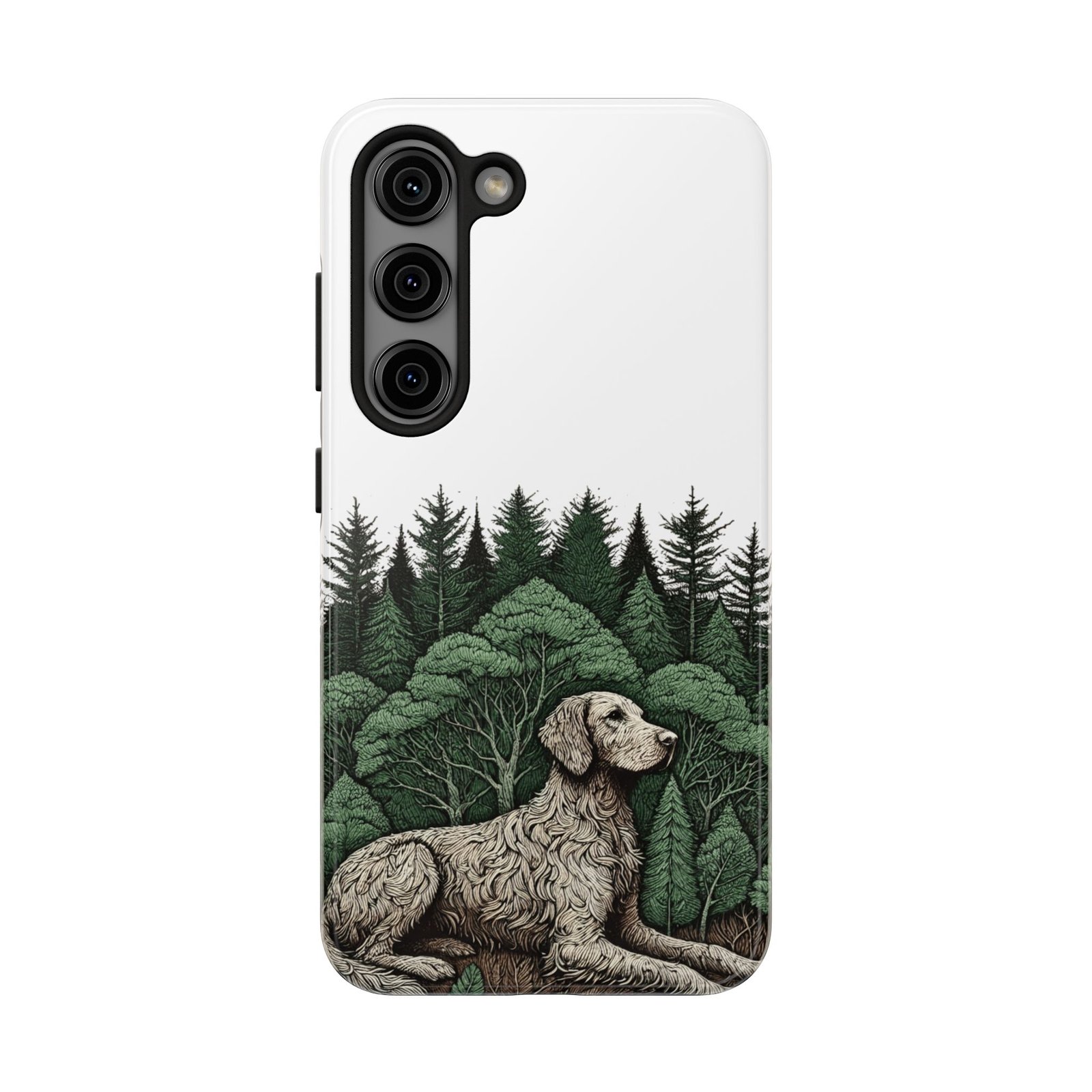 Old Pal in the Forest Tough Phone Case - Image 32