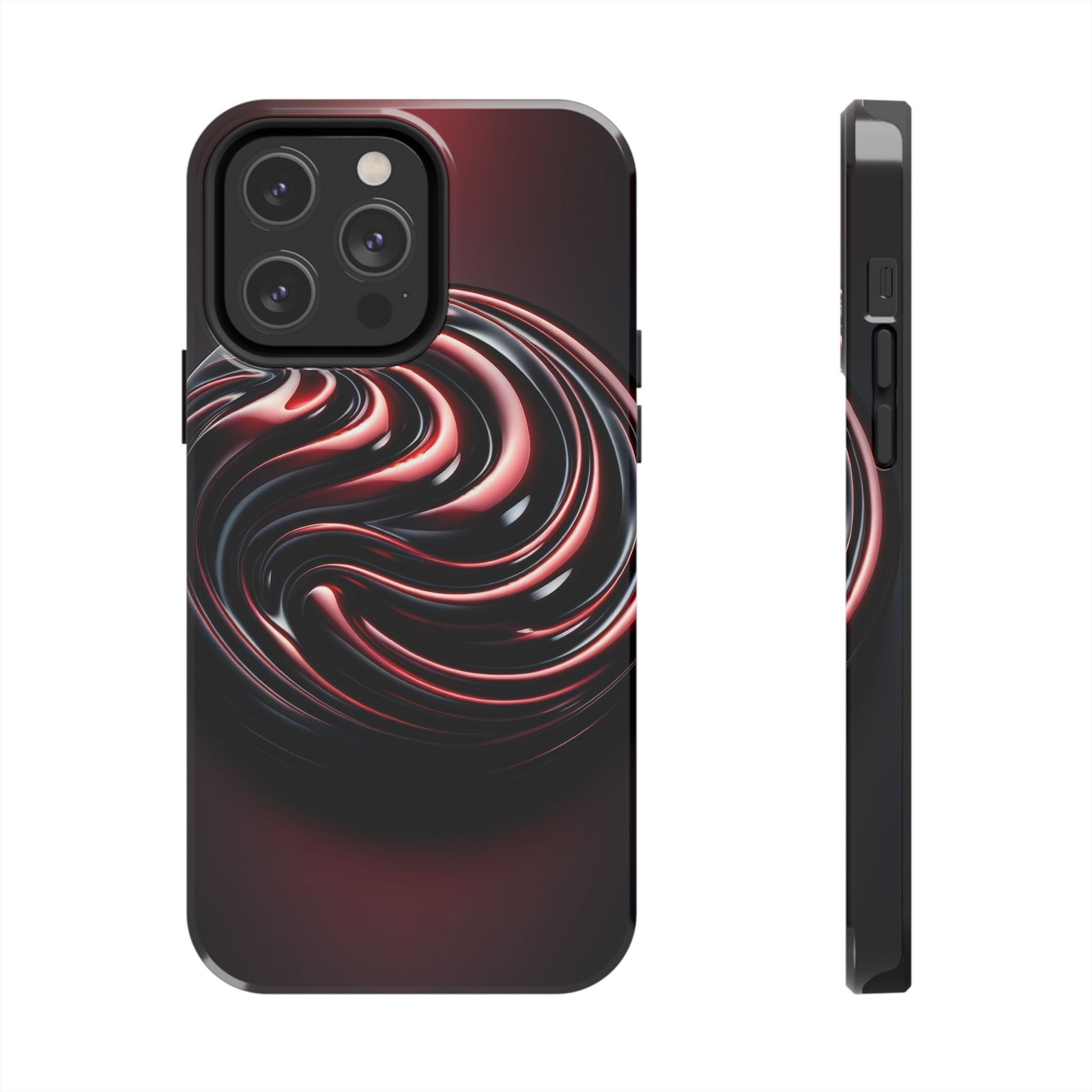 Dark Cherry Cascade Tough Phone Case - Image 26