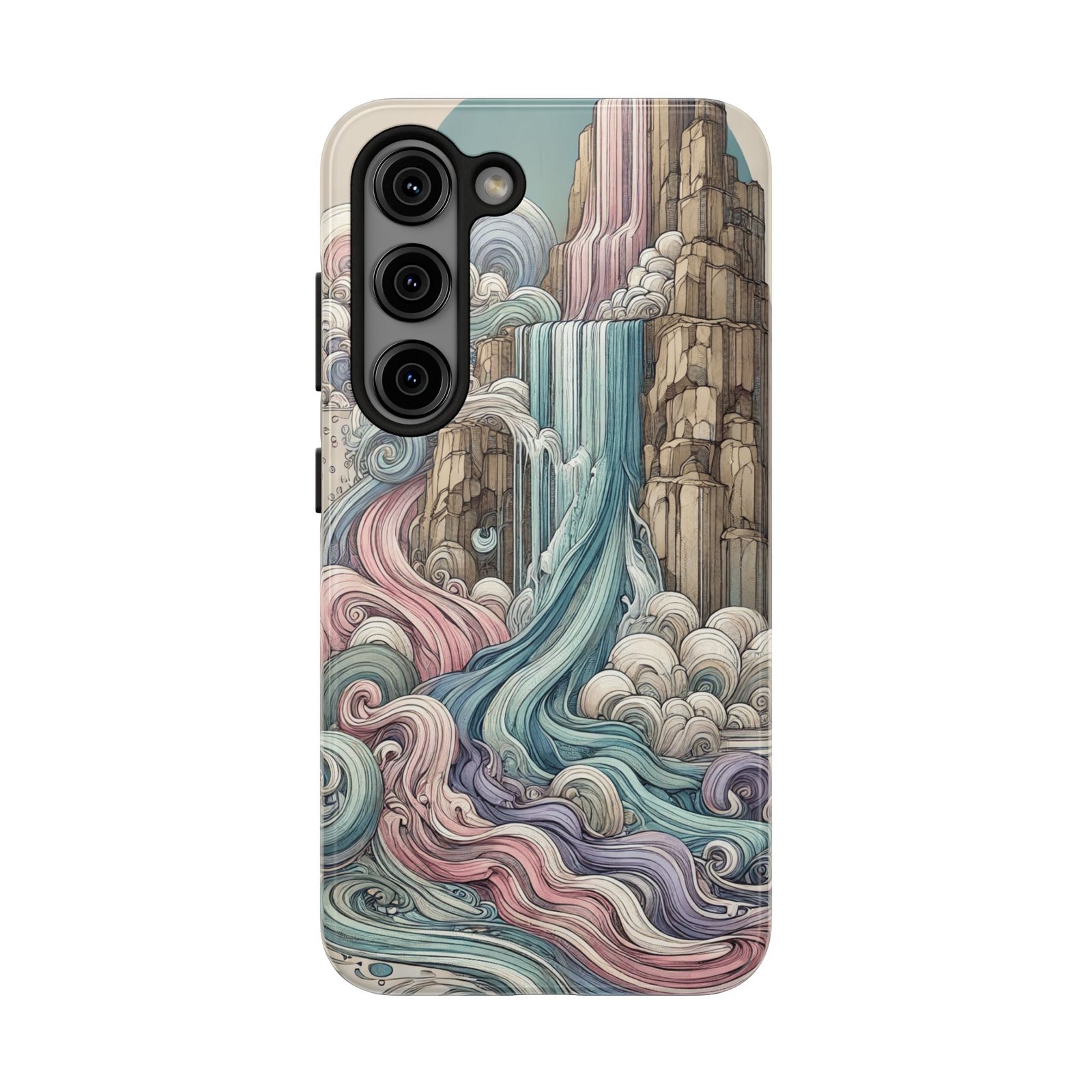 Waterfall Rush Tough Phone Case - Image 31