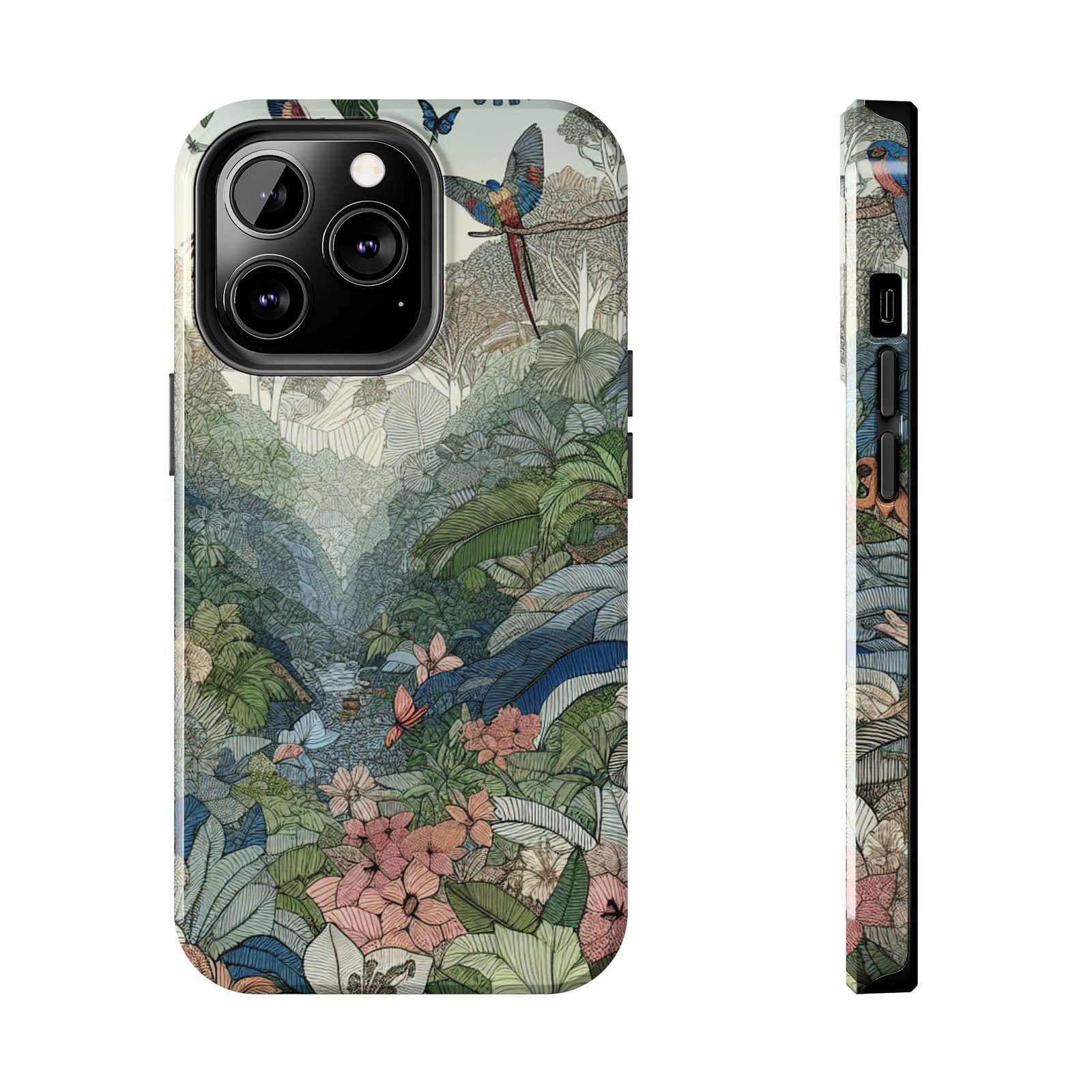 Floral Rainforest Tough Phone Case - Image 23