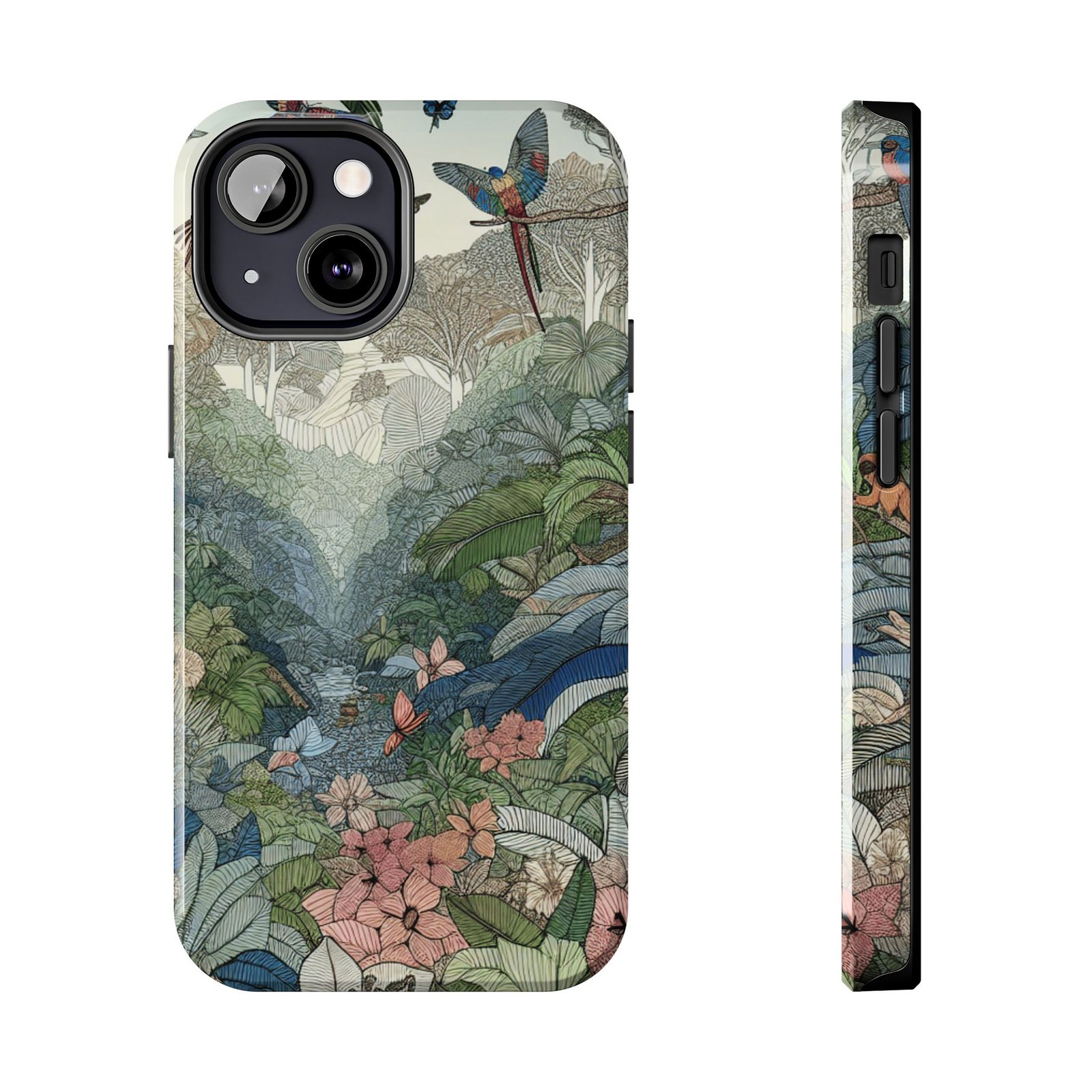 Floral Rainforest Tough Phone Case - Image 22