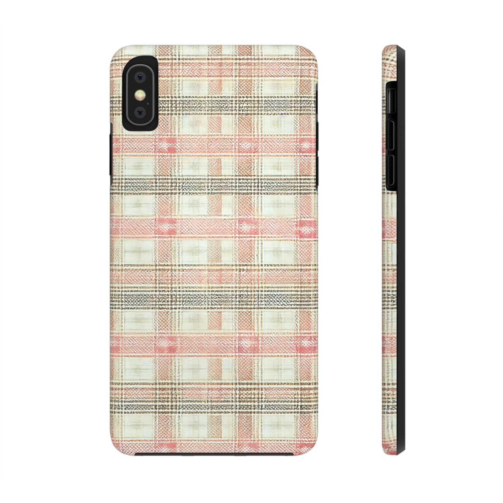Blush Harbour Plaid Tough Phone Case - Image 14