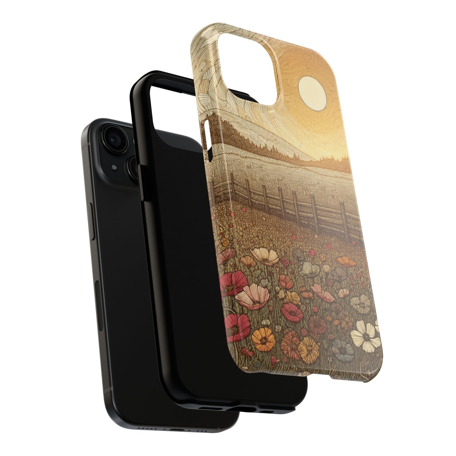 Blossom Fields Tough Phone Case - Image 4