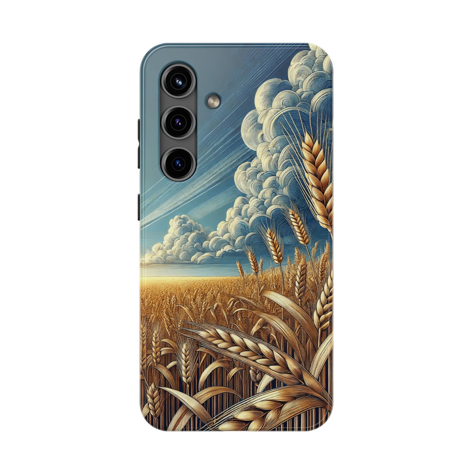 Golden Risers Phone Case - Cottagecore Aesthetic - Samsung Galaxy S24