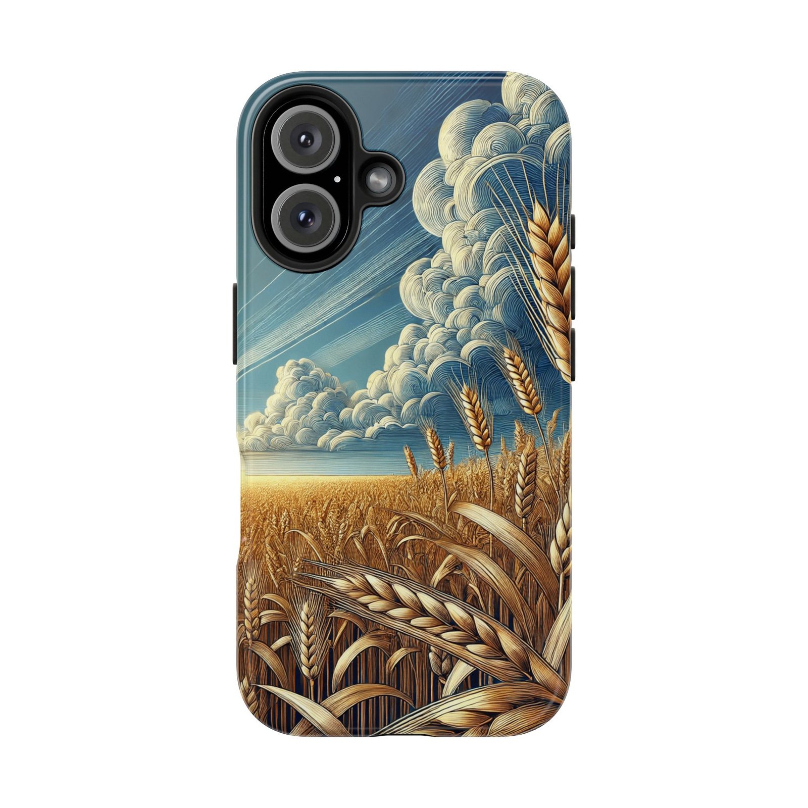 Golden Risers Phone Case - Cottagecore Aesthetic - iPhone 16
