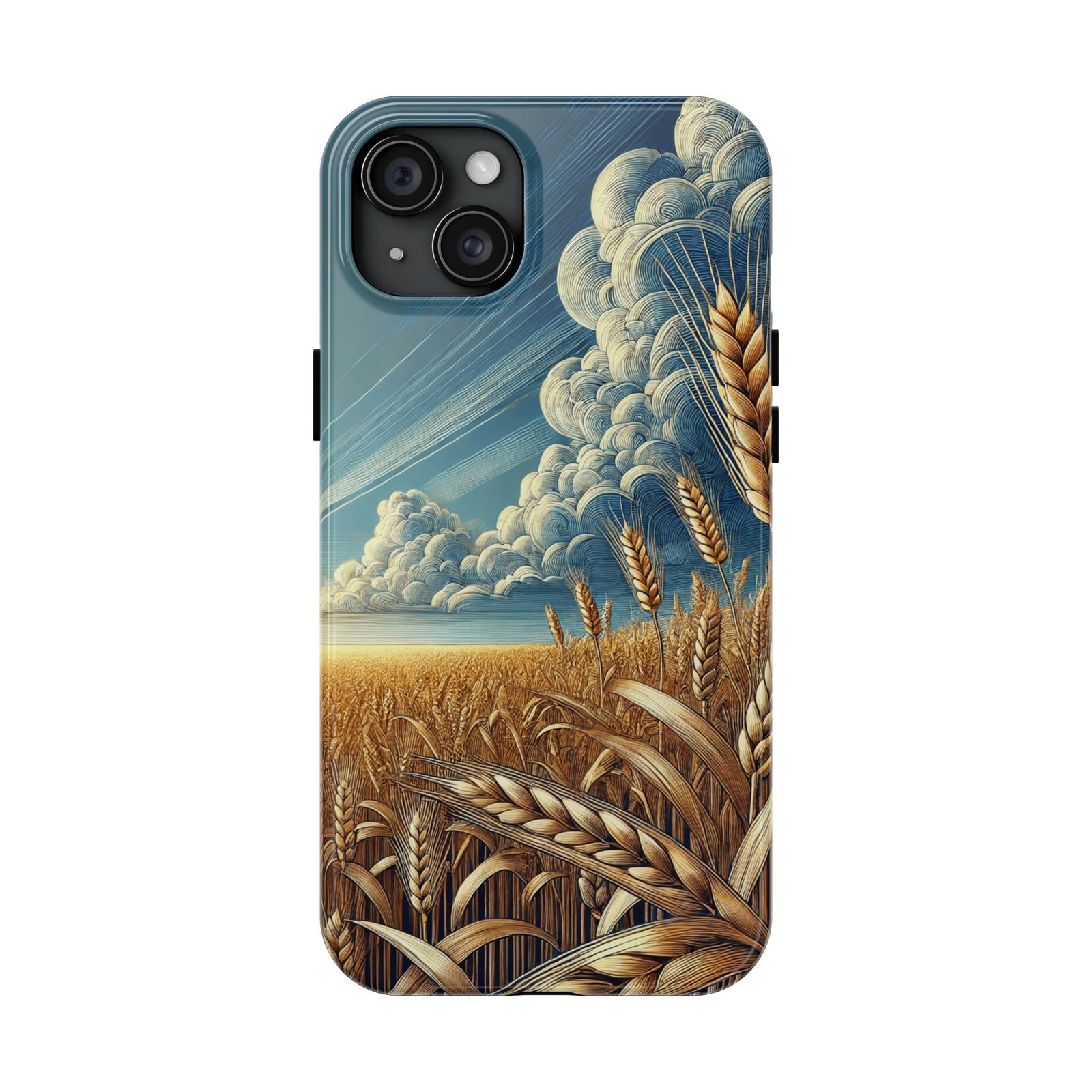 Golden Risers Phone Case - Cottagecore Aesthetic - iPhone 15 Plus