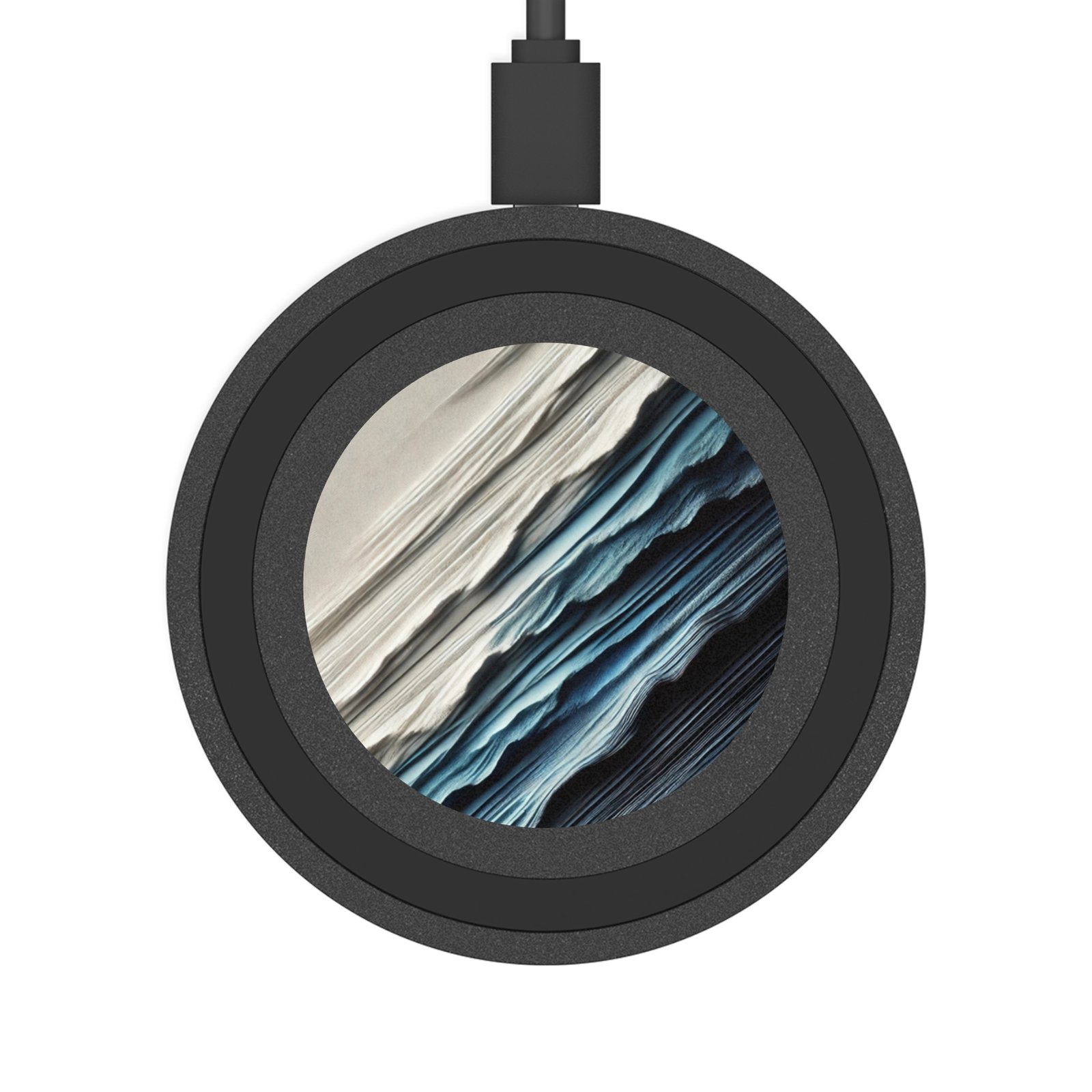 Arctic Drift Wireless Charger - Aesthetic Desk Decor