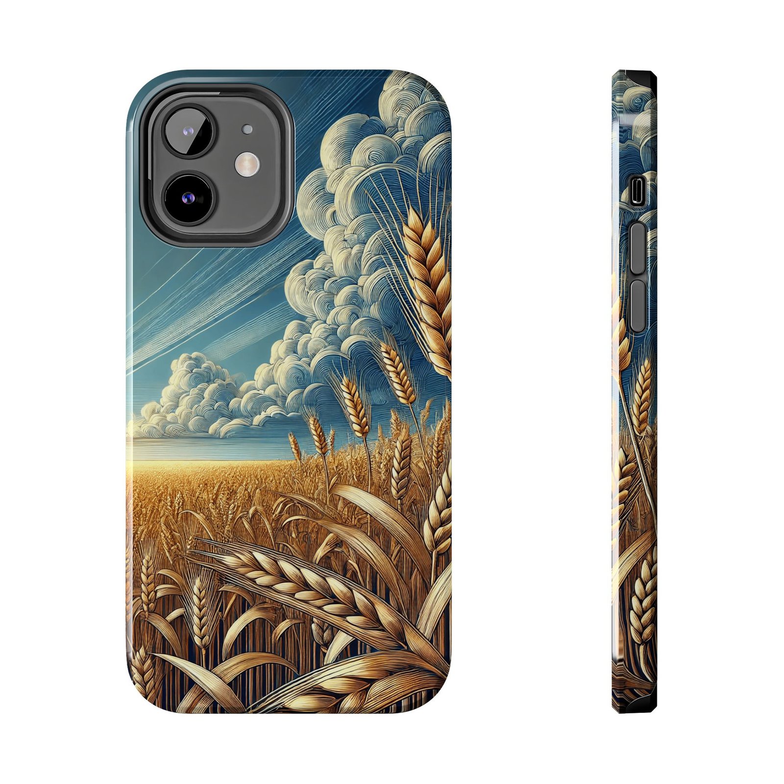 Golden Risers Phone Case - Cottagecore Aesthetic - iPhone 12